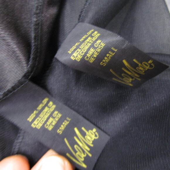 Black Peignoir Set Night Gown Robe Vintage Huge Sweep - Picture 15 of 16